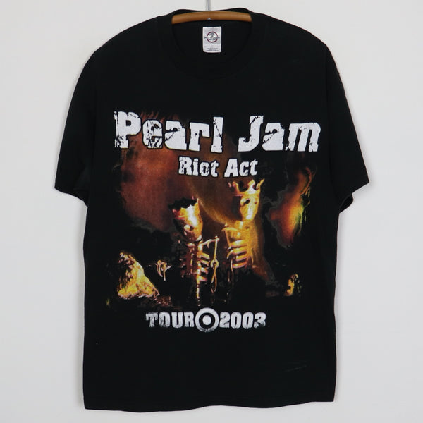 Pearl Jam Riot Act Tシャツ 10212259-2003-Pearl-Jam-Riot-
