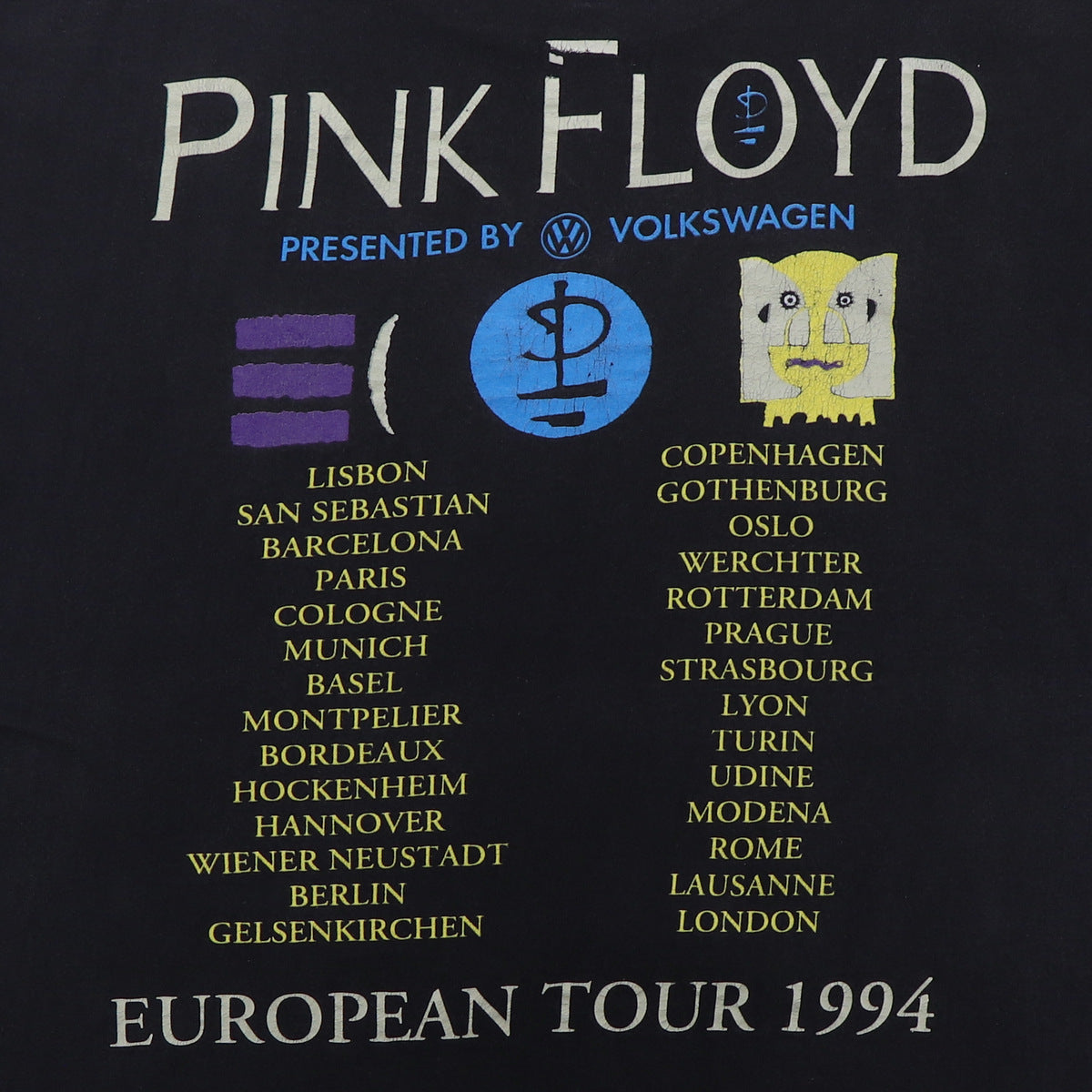 1994 Pink Floyd Division Bell European Tour Shirt