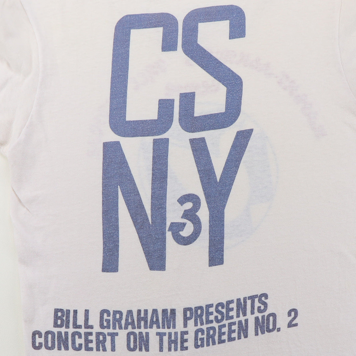 1974 Crosby Stills Nash Young Day On The Green Crew Concert Shirt