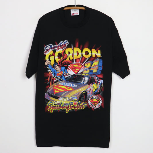 1999 Jeff Gordon Superman Nascar DC Comics Shirt