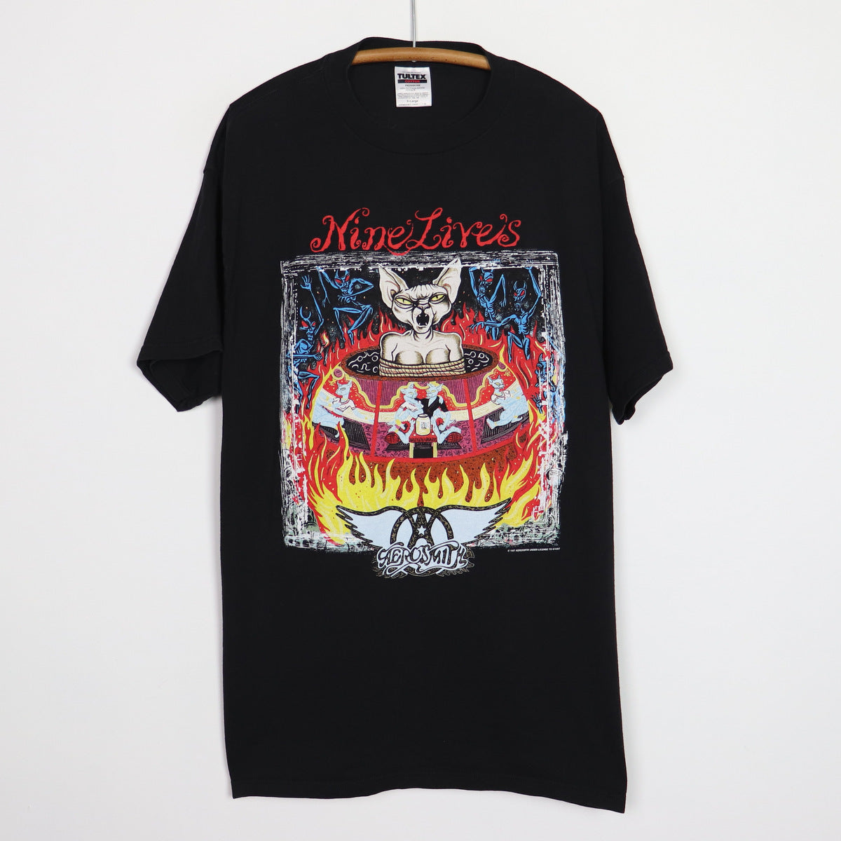1997 Aerosmith Nine Lives Tour Shirt | Authentic Vintage Tee