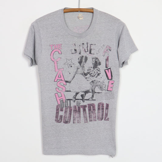 1984 The Clash Out Of Control Tour Shirt