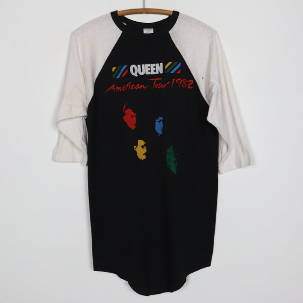 Original vintage 1982 Queen American Tour Jersey Shirt | WyCo Vintage