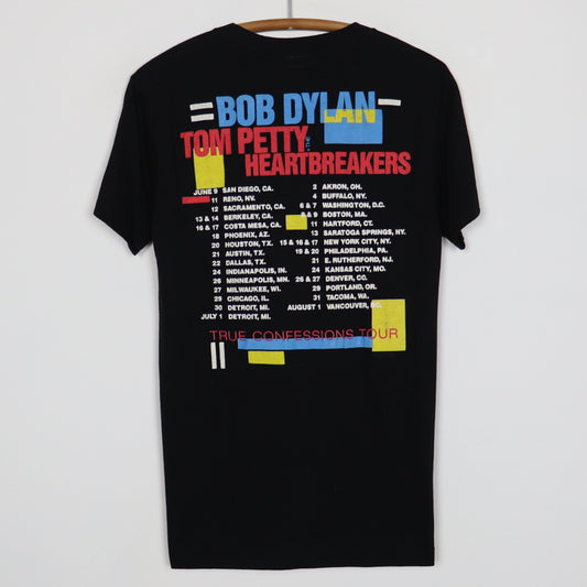 1986 Bob Dylan Tom Petty True Confessions Tour Shirt