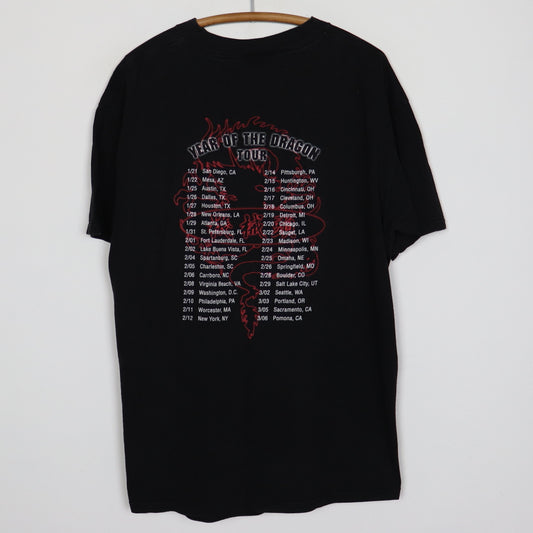 2000 Machine Head Year Of The Dragon Tour Shirt