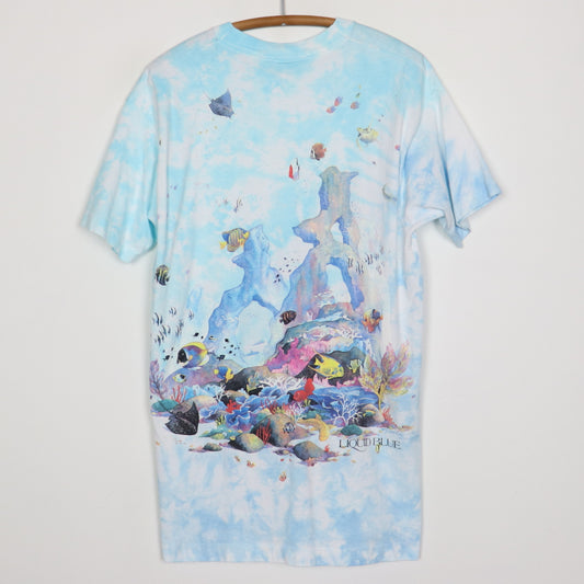 1992 Coral Reef Aquatic Paradise Liquid Blue Tie Dye Shirt