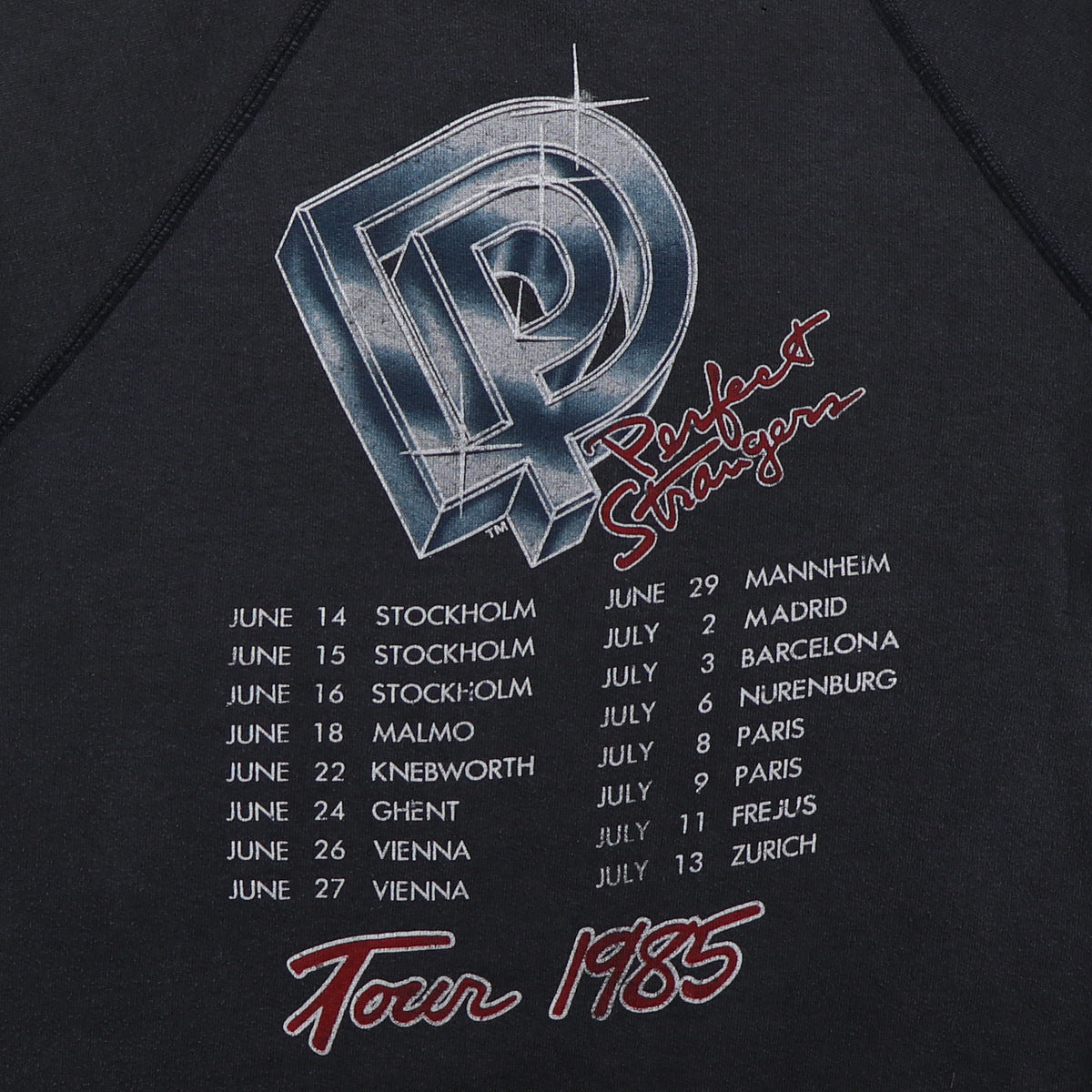 Original vintage 1985 Deep Purple Perfect Strangers European Tour