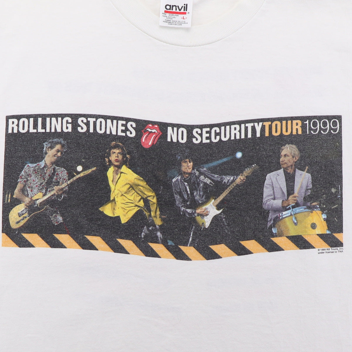 1999 Rolling Stones No Security Tour Shirt | Authentic Vintage Tee 