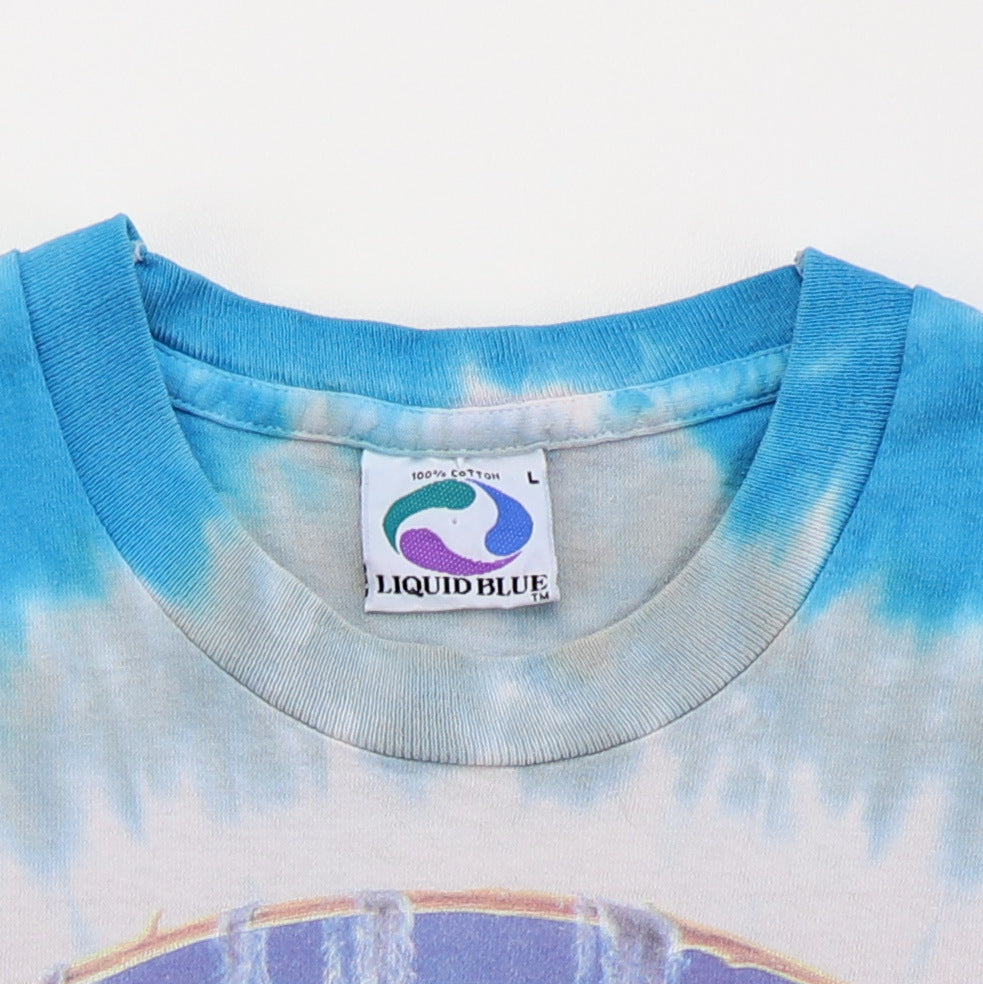 1995 Grateful Dead Zydeadco Tour Liquid Blue Tie Dye Shirt – WyCo