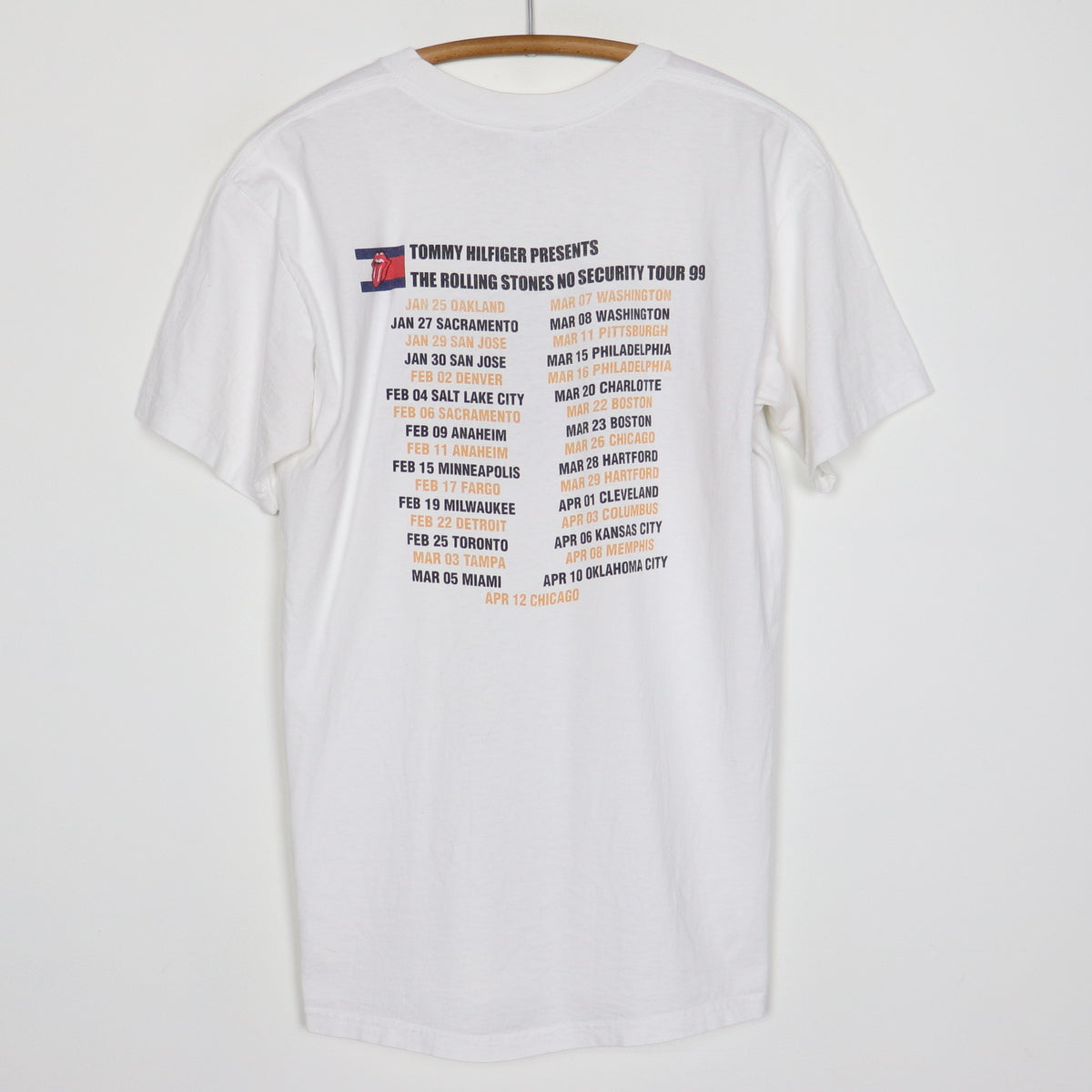 1999 Rolling Stones No Security Tour Shirt | Authentic Vintage Tee 