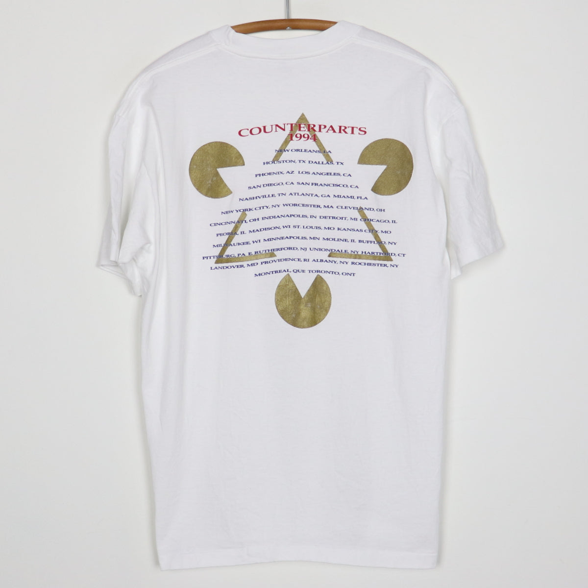 1994 Rush Counterparts Tour Shirt | Authentic Vintage Tee – WyCo