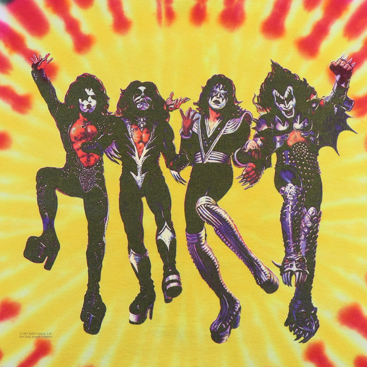 1997 Kiss Destroyer Tie Dye Shirt | Authentic Vintage Tee – WyCo