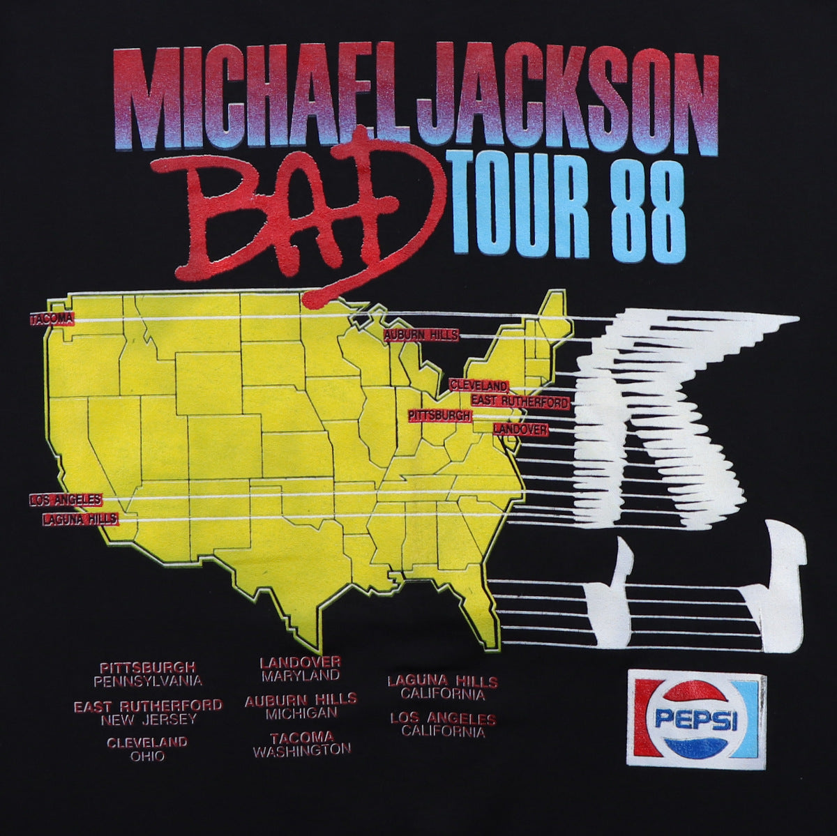 1988 Michael Jackson Bad Tour Shirt | Authentic Vintage Tee – WyCo