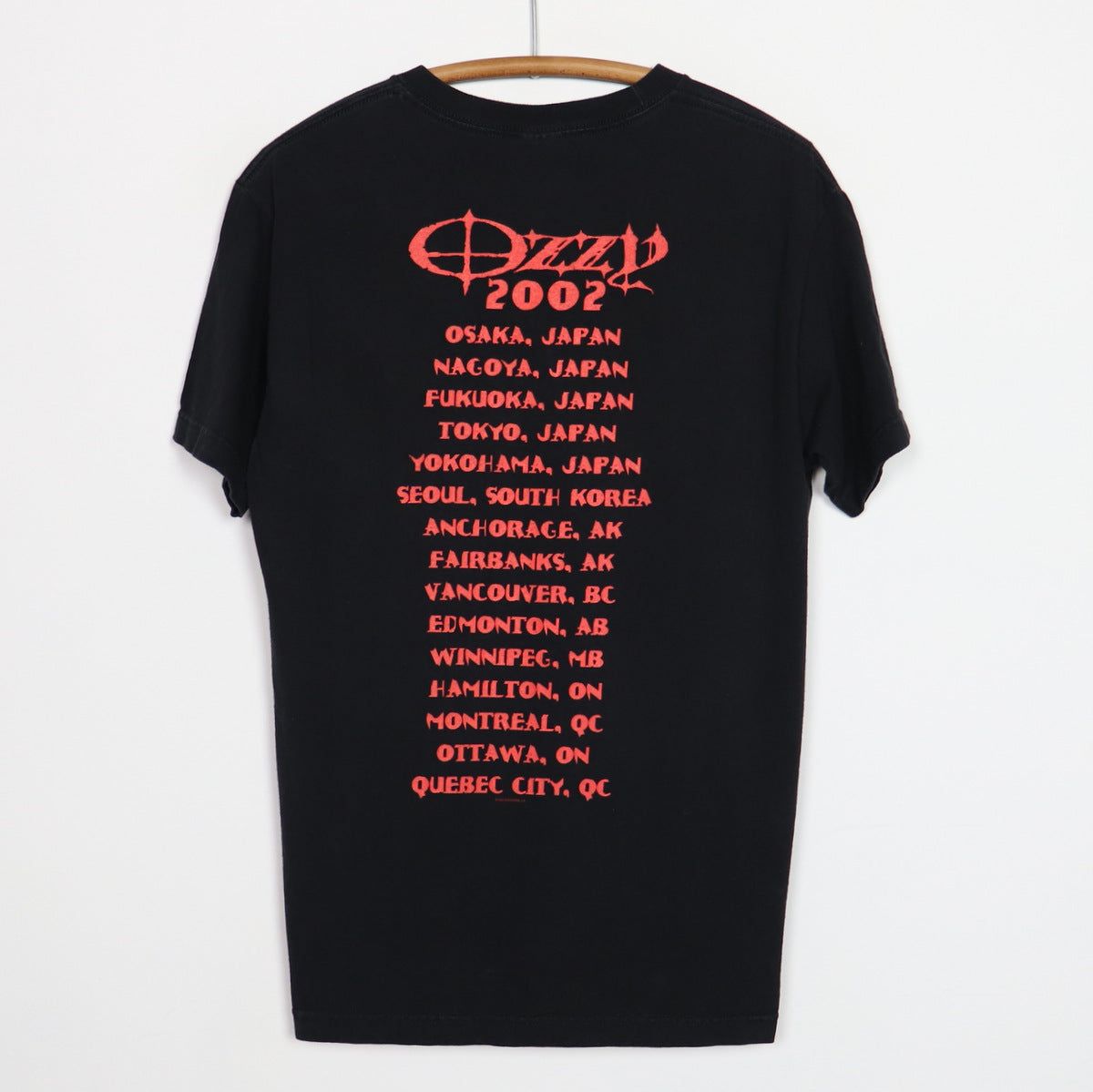 2002 Ozzy Osbourne Tour Shirt | Authentic Vintage Tee – WyCo Vintage