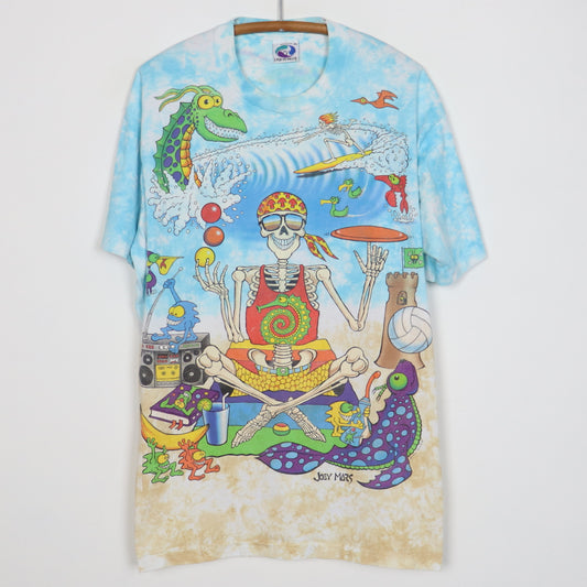 1993 Joey Mars All Over Print Liquid Blue Tie Dye Shirt