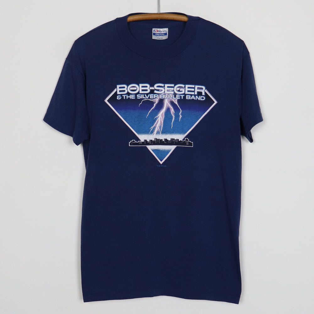 1986 Bob Seger & The Silver Bullet Band Rock N Roll Never Forgets Shirt