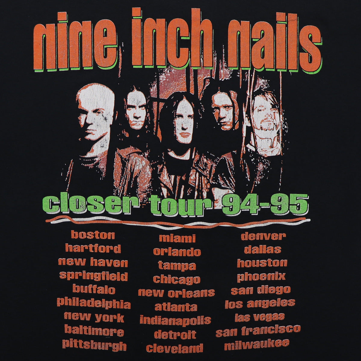 1994 Nine Inch Nails Closer Tour Shirt | Authentic Vintage Tee