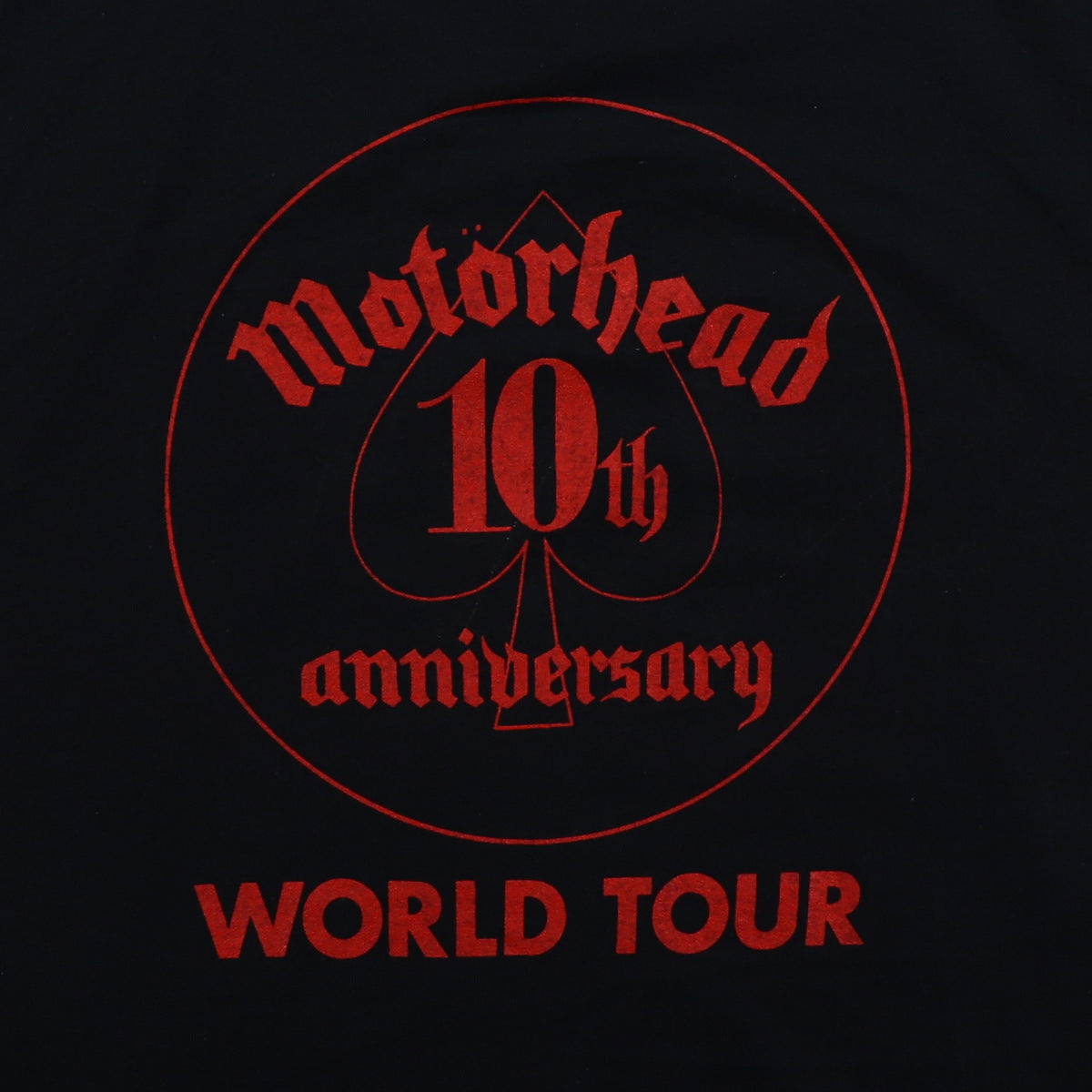 Original vintage 1985 Motorhead 10th Anniversary World Tour Shirt