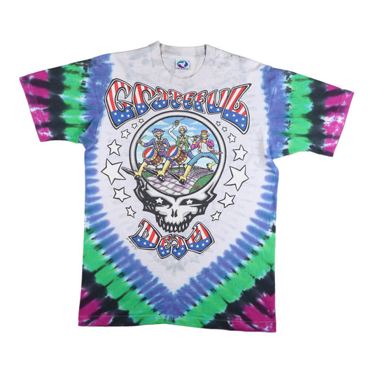 1993 Grateful Dead Revolutionary Dead Liquid Blue Tie Dye Shirt