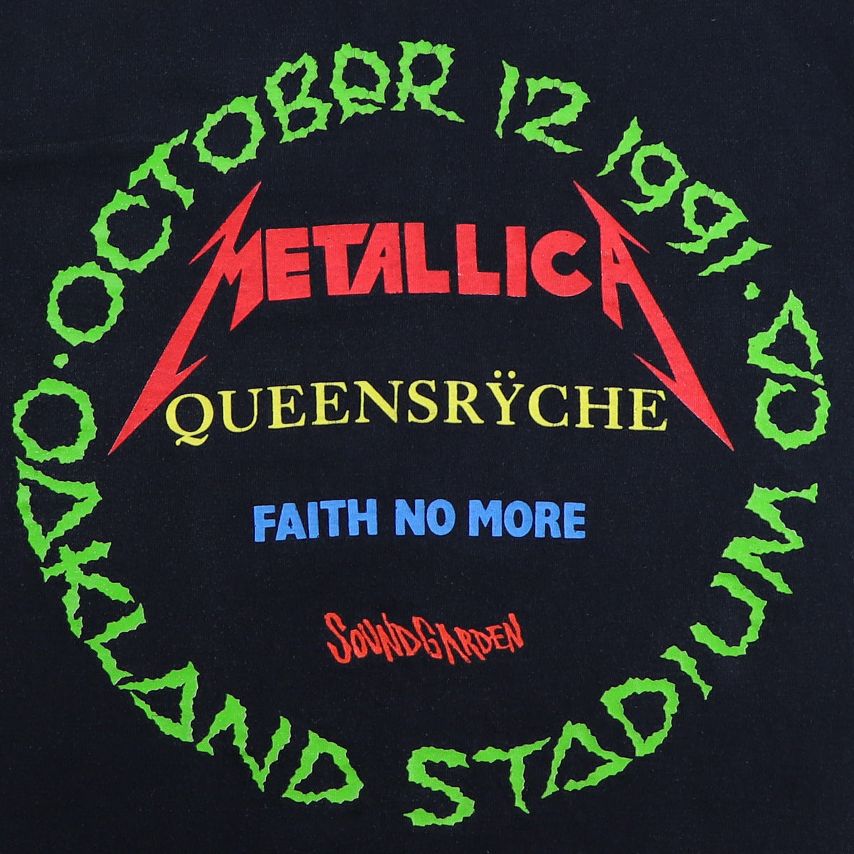 1991 Metallica Day on The Green Concert Shirt