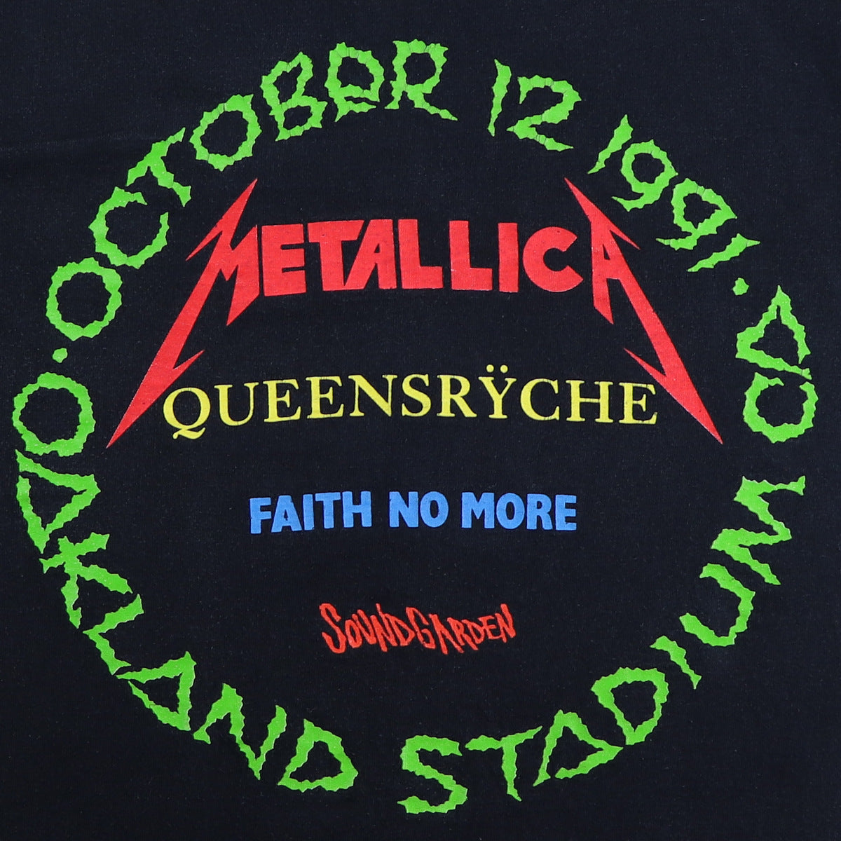 1991 Metallica Day on The Green Concert Shirt | Authentic Vintage 