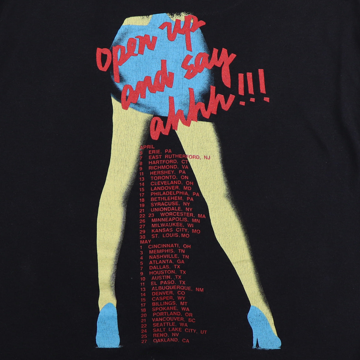 1988 Poison Open Up And Say Ahhh Tour Shirt | Authentic Vintage 