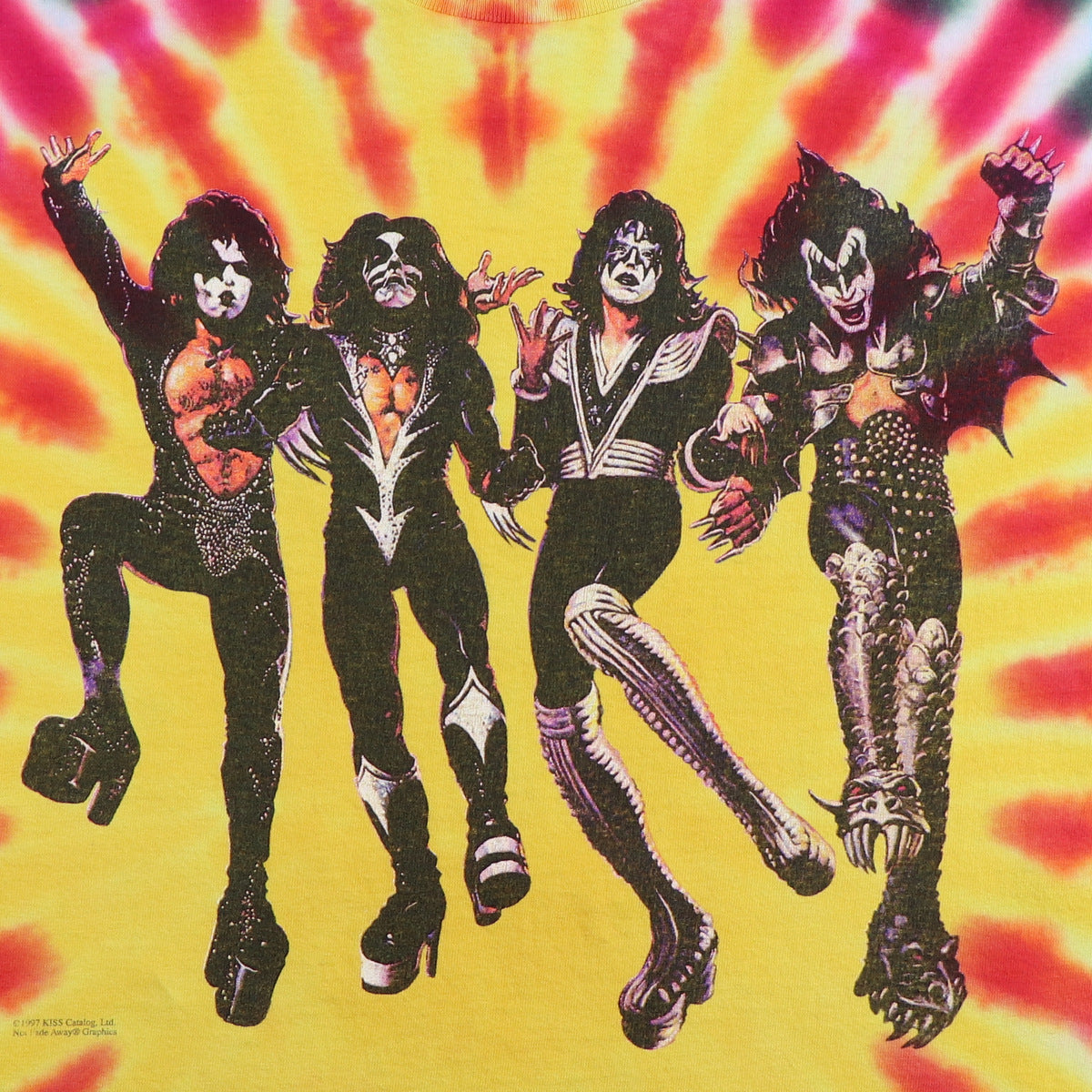 90sUSA製 KISS Destroyer タイダイ T シングルステッチ L 90sUSA製 KISS Destroyer タイダイ T シングルステッチ L 【公式通販】