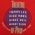 1985 Motley Crue Theatre Of Pain World Tour Shirt