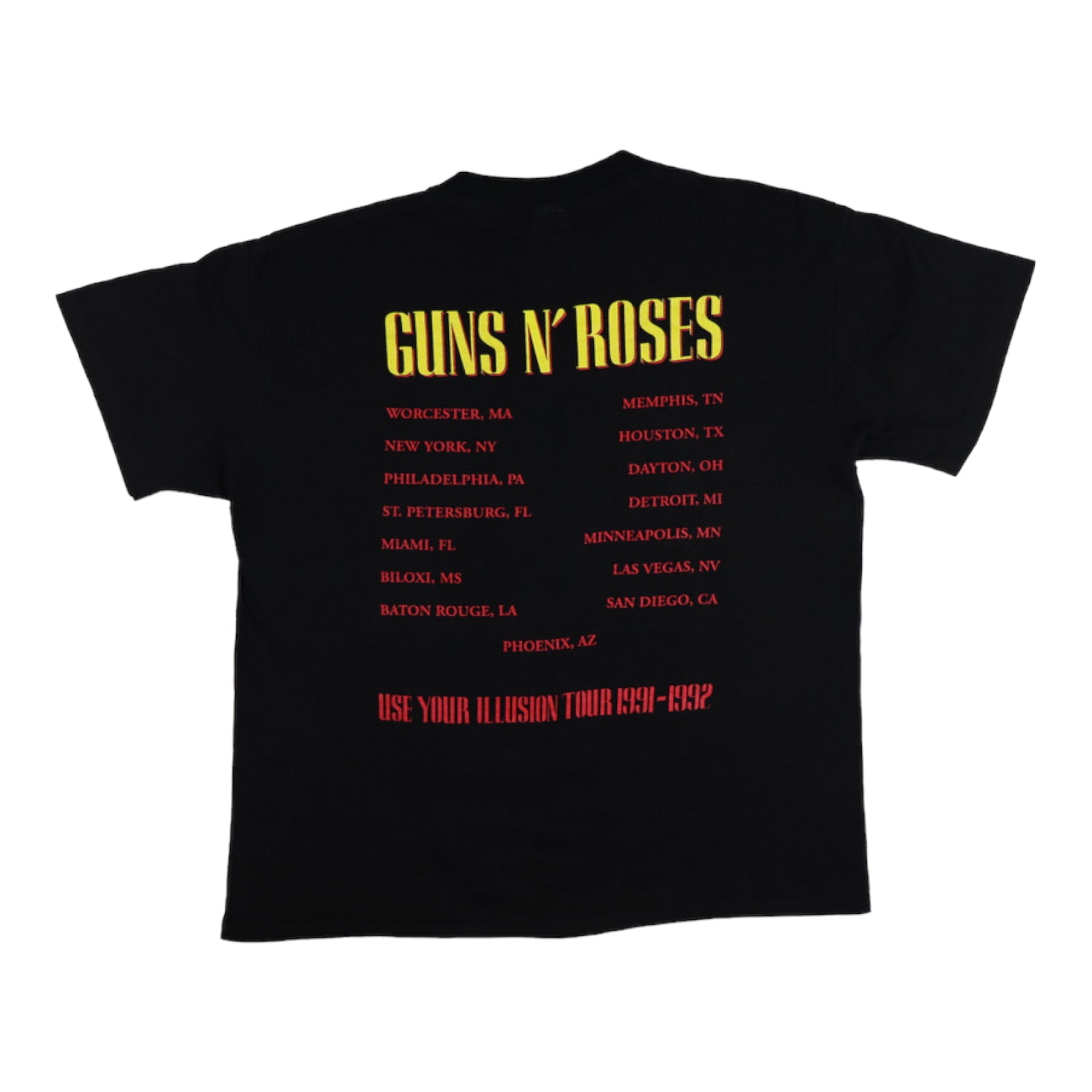 1991 Guns N Roses Use Your Illusion Tour Shirt | Authentic Vintage