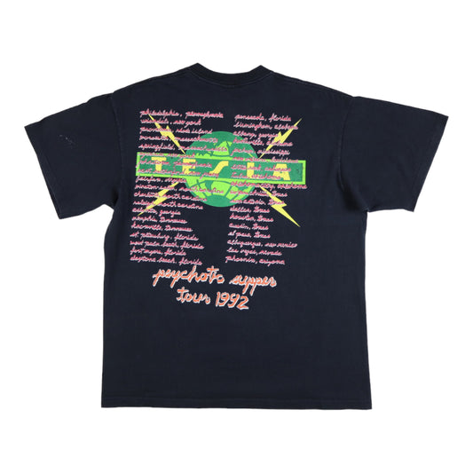 1992 Tesla Psychotic Supper Tour Shirt