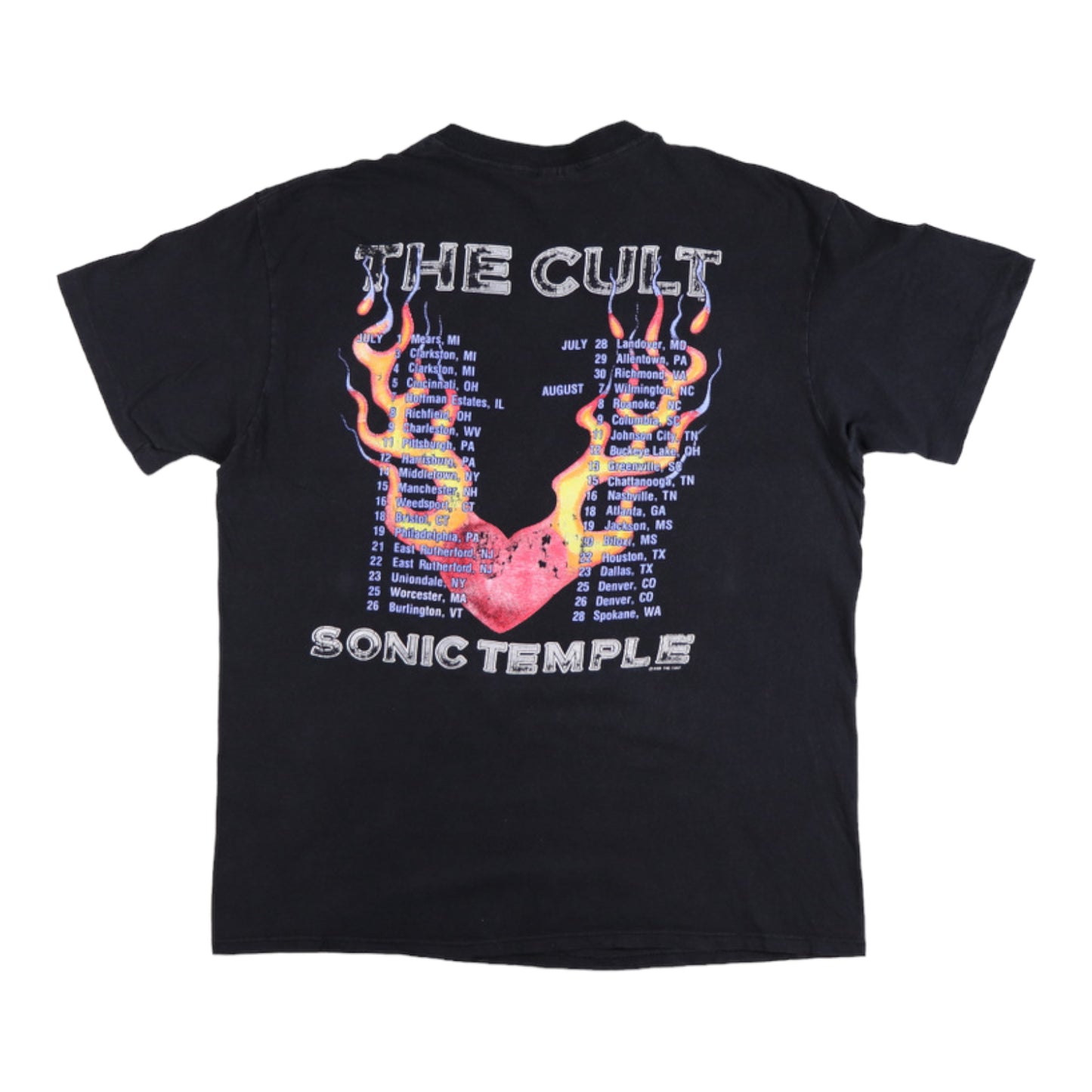 1989 The Cult Sonic Temple Tour Shirt