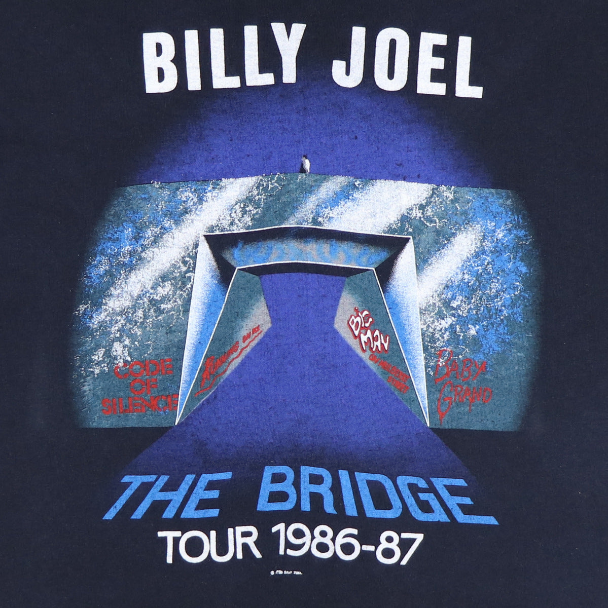 1986 Billy Joel The Bridge Tour Shirt