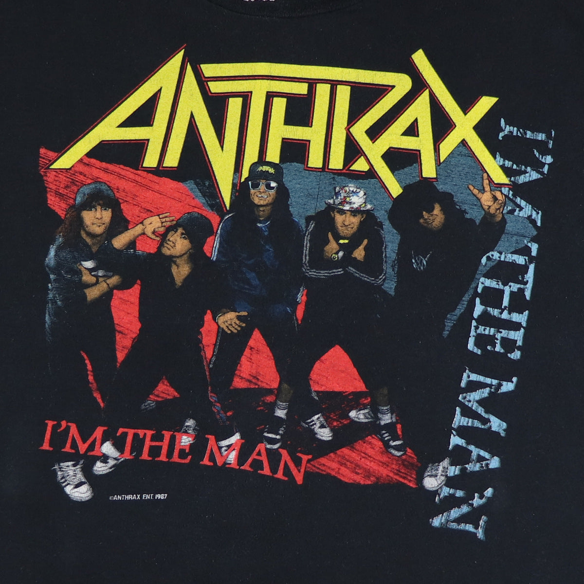 Vintage 1987 Anthrax I'm The Man Shirt – WyCo Vintage