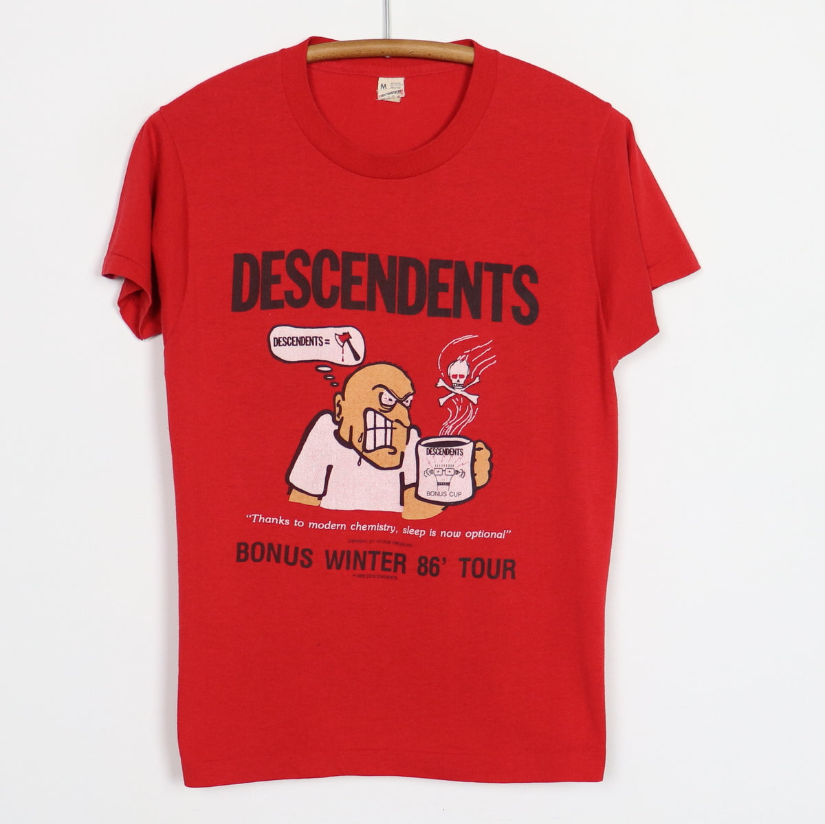 1986 Descendents Bonus Winter Tour Shirt