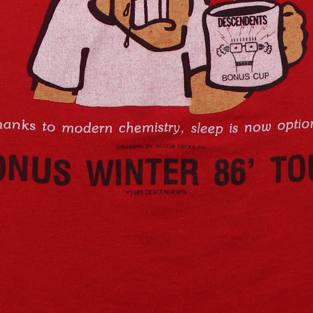 1986 Descendents Bonus Winter Tour Shirt