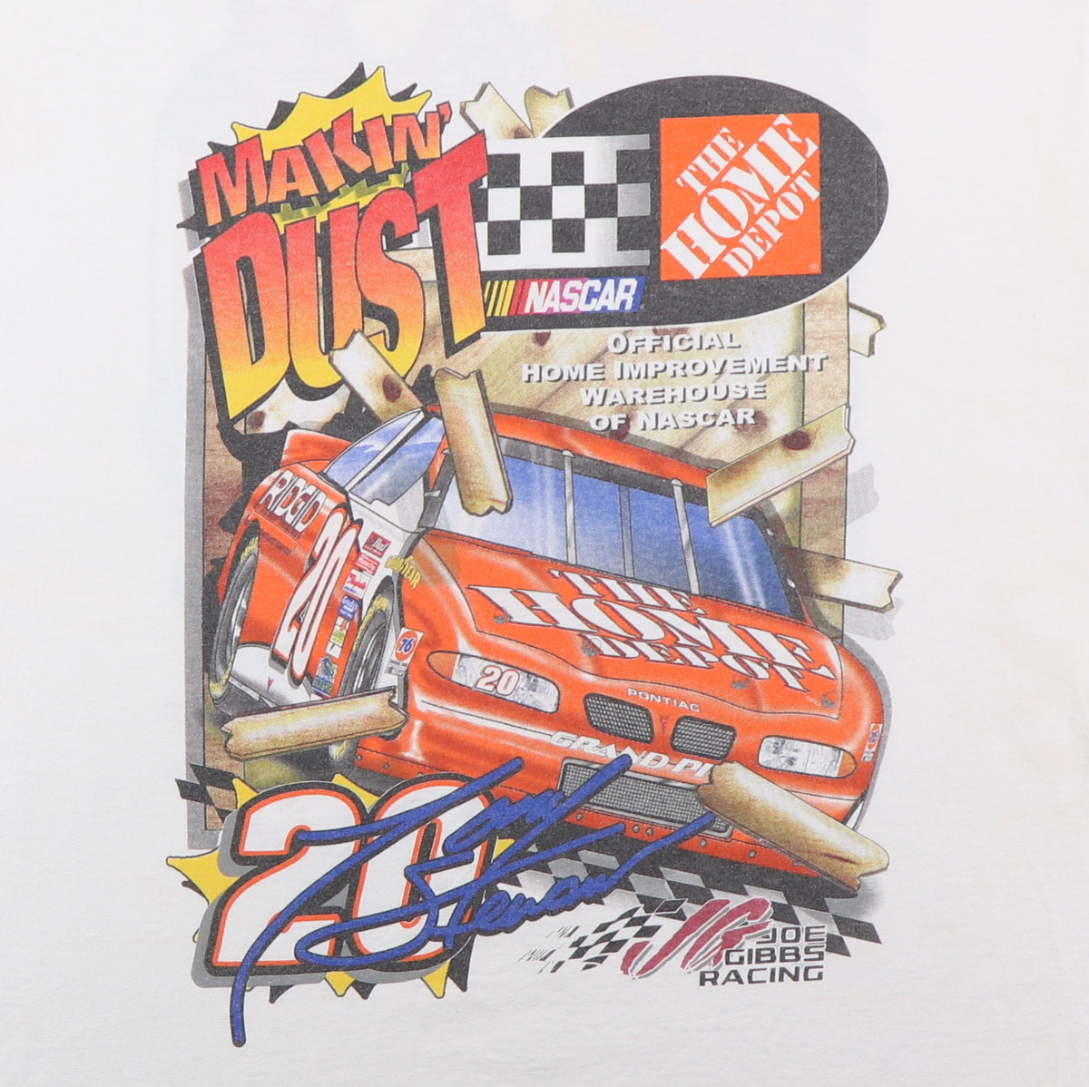 1999 Tony Stewart Makin Dust Nascar Shirt