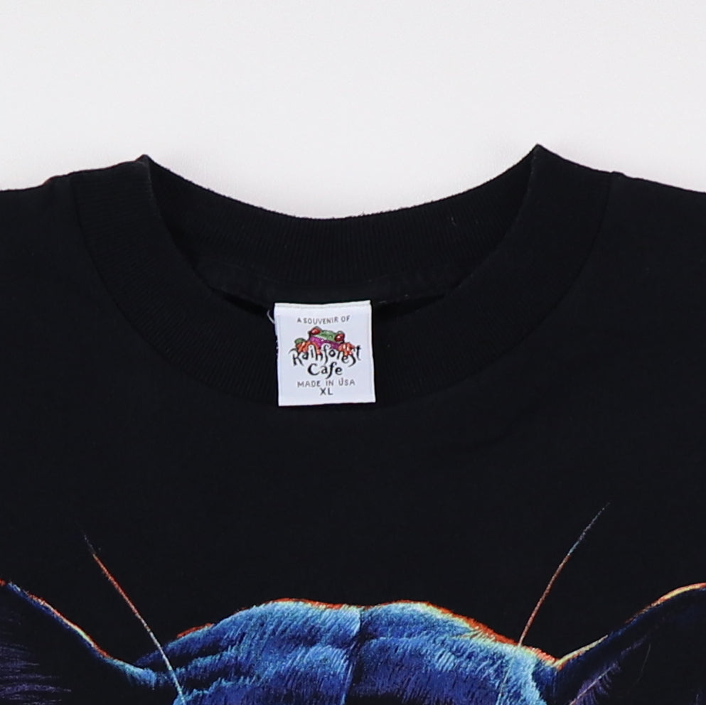 90s vintage T-shirt BLACK Panther Vintage 90s Human-I-Tees Black