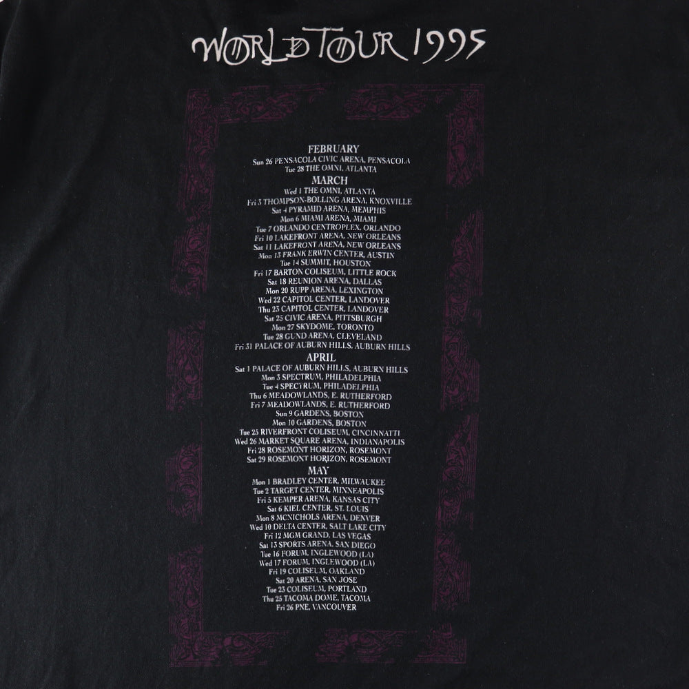 Vintage Jimmy Page Robert Plant No Quarter World 1995 Tour Shirt