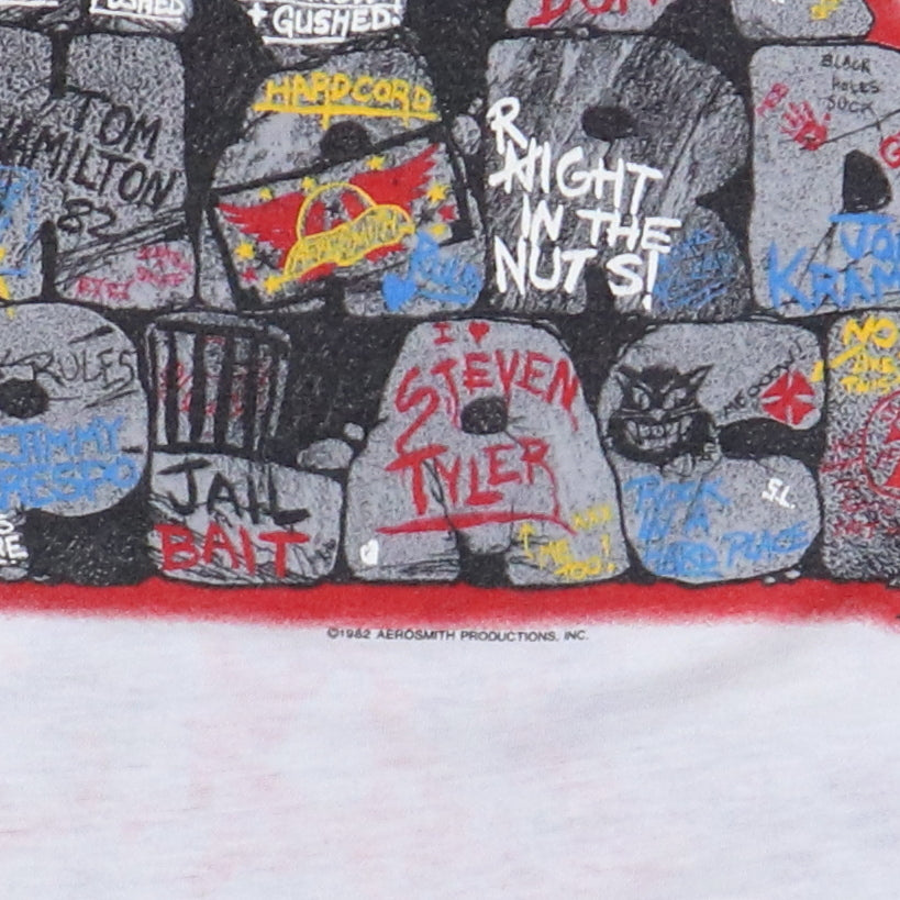 1982 Aerosmith Rock In A Hard Place Jersey Shirt | WyCo Vintage