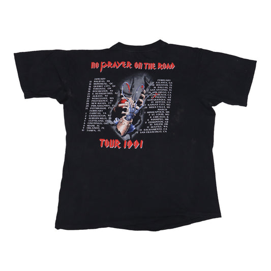 1991 Iron Maiden No Prayer On The Road Tour Shirt