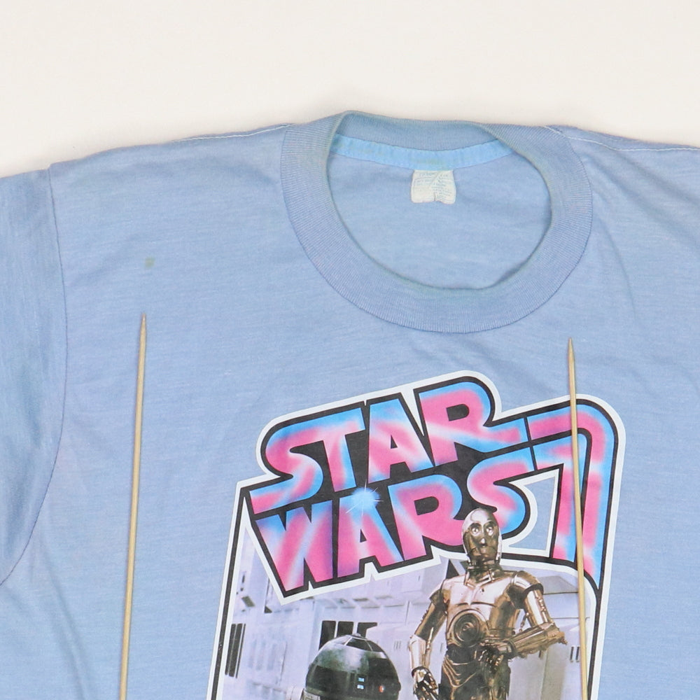 1970s Star Wars R2-D2 C-3PO Iron On Graphic Shirt