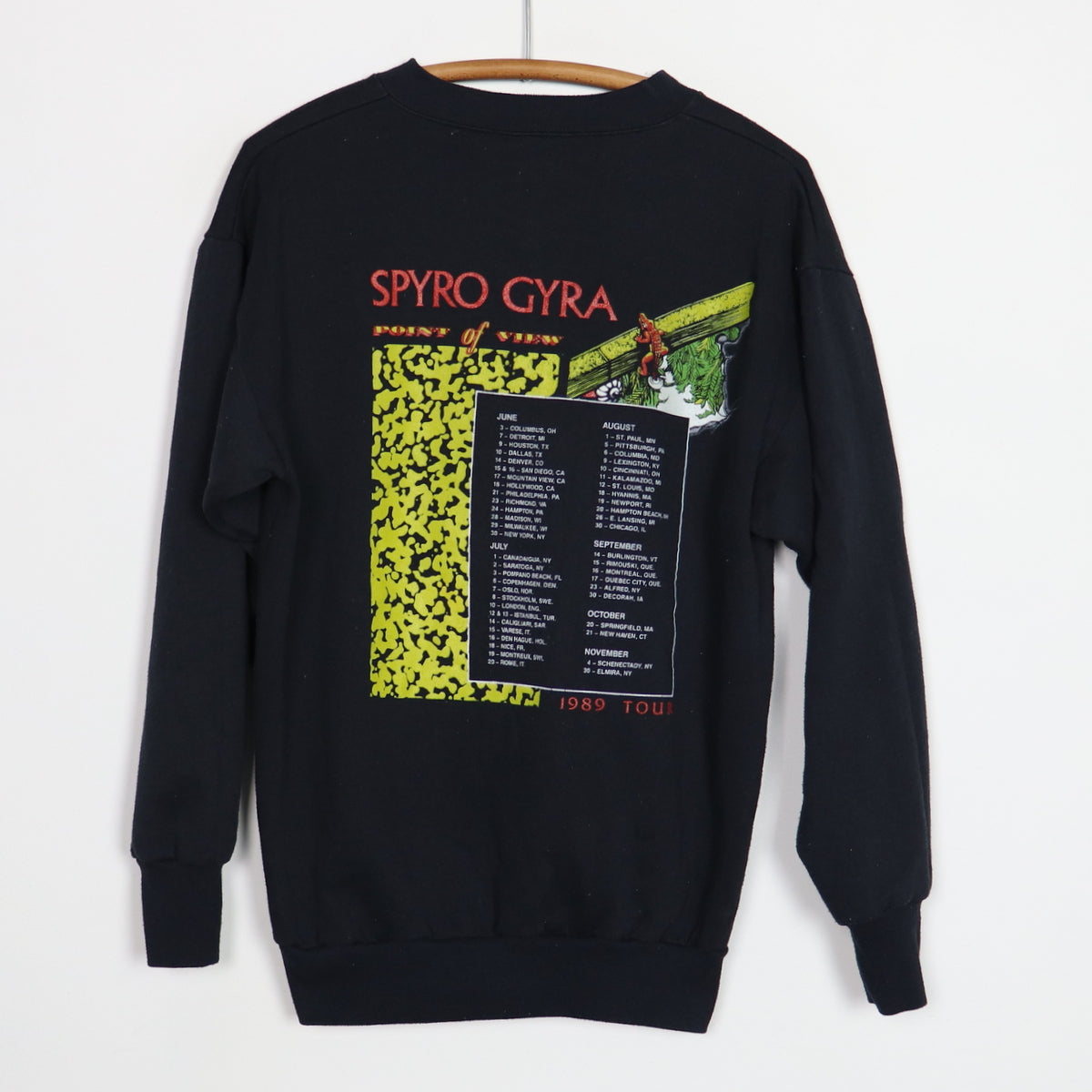 1989 Spyro Gyra Point Of View Tour Sweatshirt