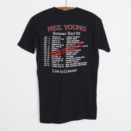 1983 Neil Young Everybody's Rockin Summer Tour Shirt