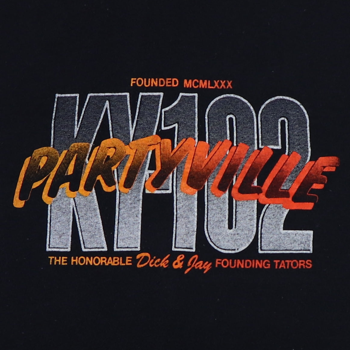 1980s Partyville KY 102 Kansas City Radio Shirt