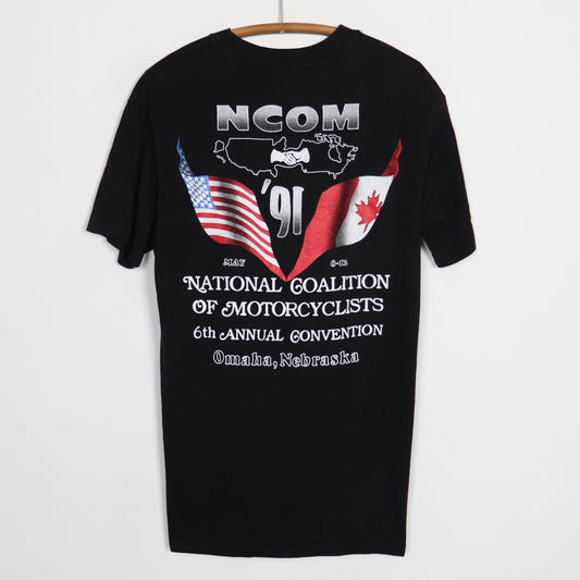 1991 90 Years of American Motorcycles National Coalition Shirt