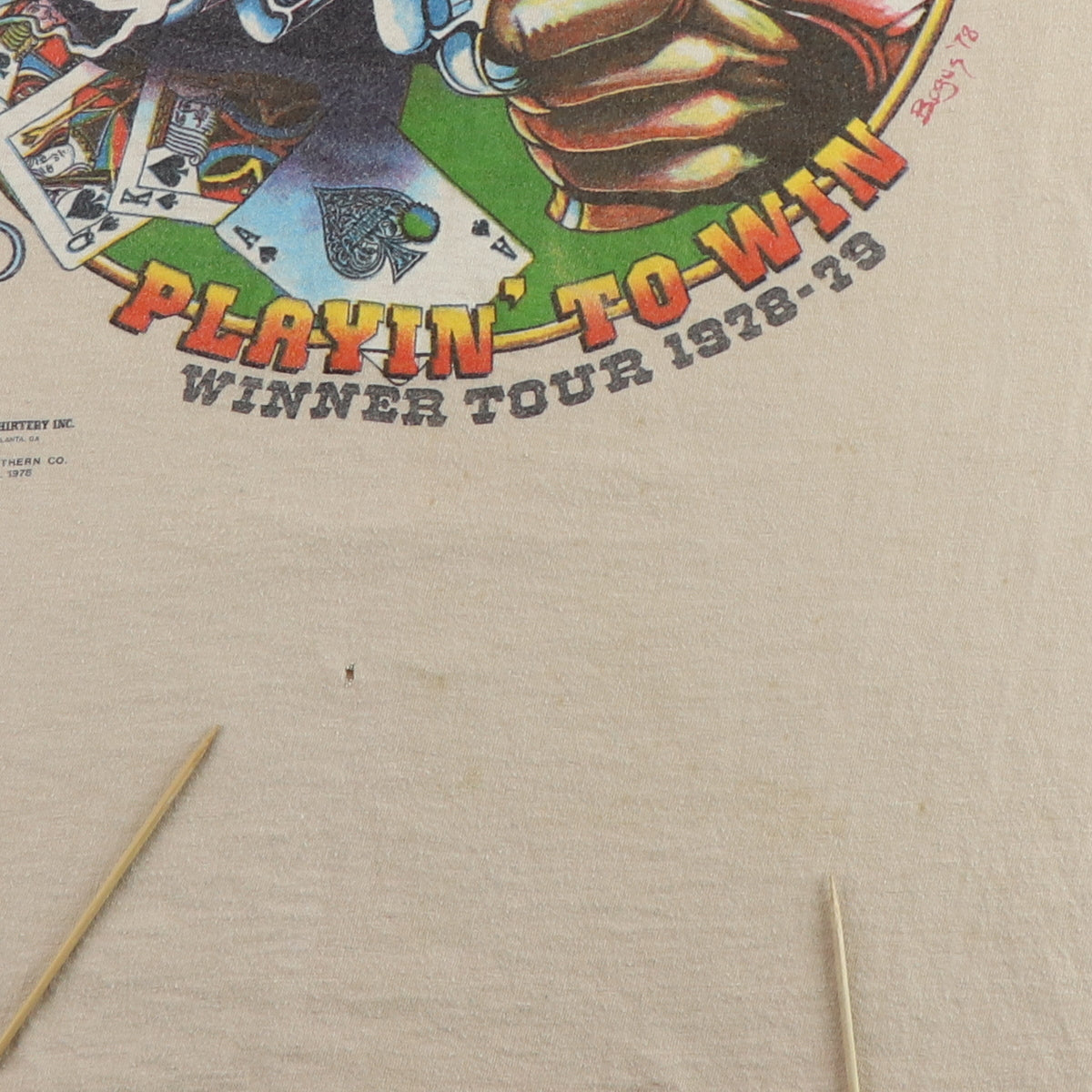 1978 Outlaws Playin to Win Winner Tour Shirt