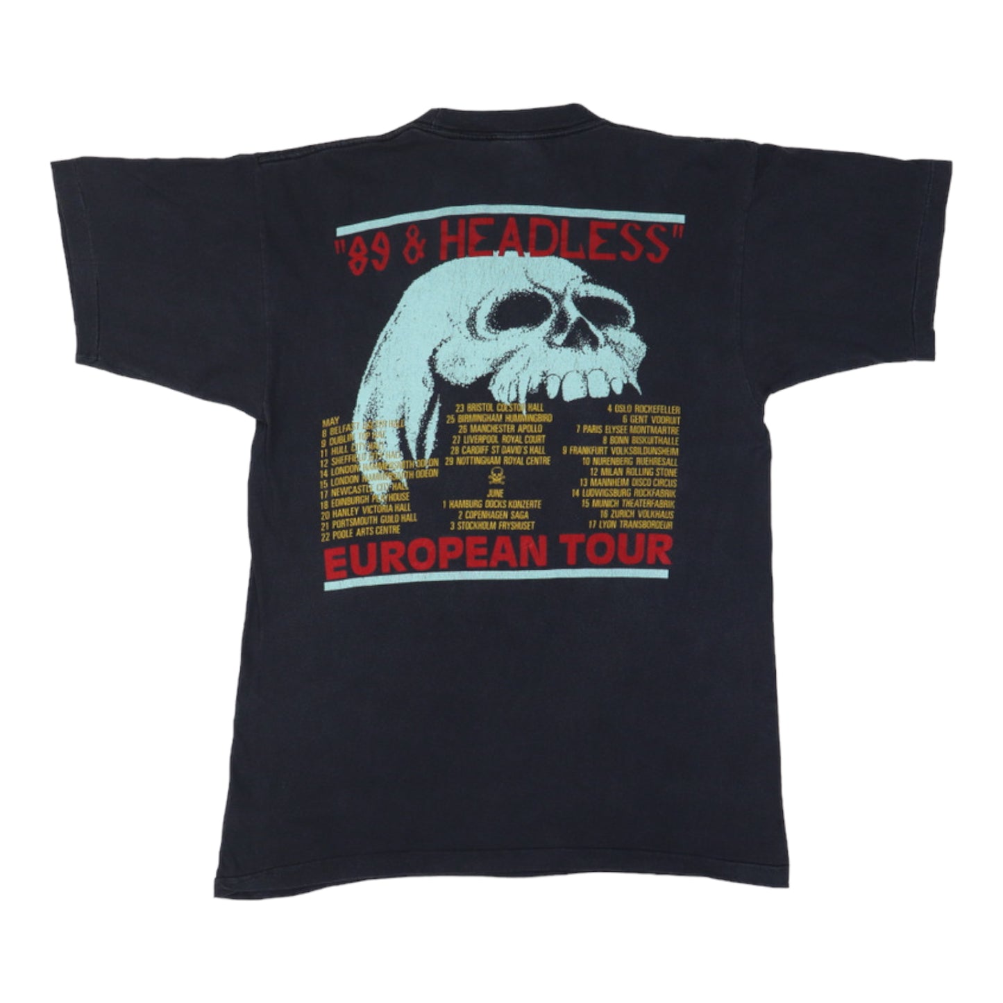 1989 WASP Headless European Tour Shirt