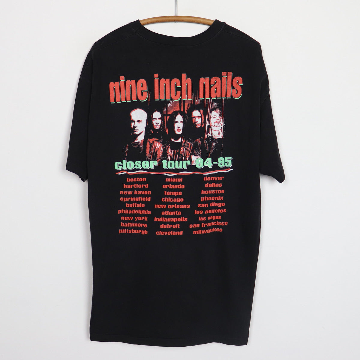 Nine Inch Nails 1994年ツアーTシャツ　オリジナル　ビンテージ Nine Inch Nails 1994年ツアーTシャツ オリジナル ビンテージ Nine