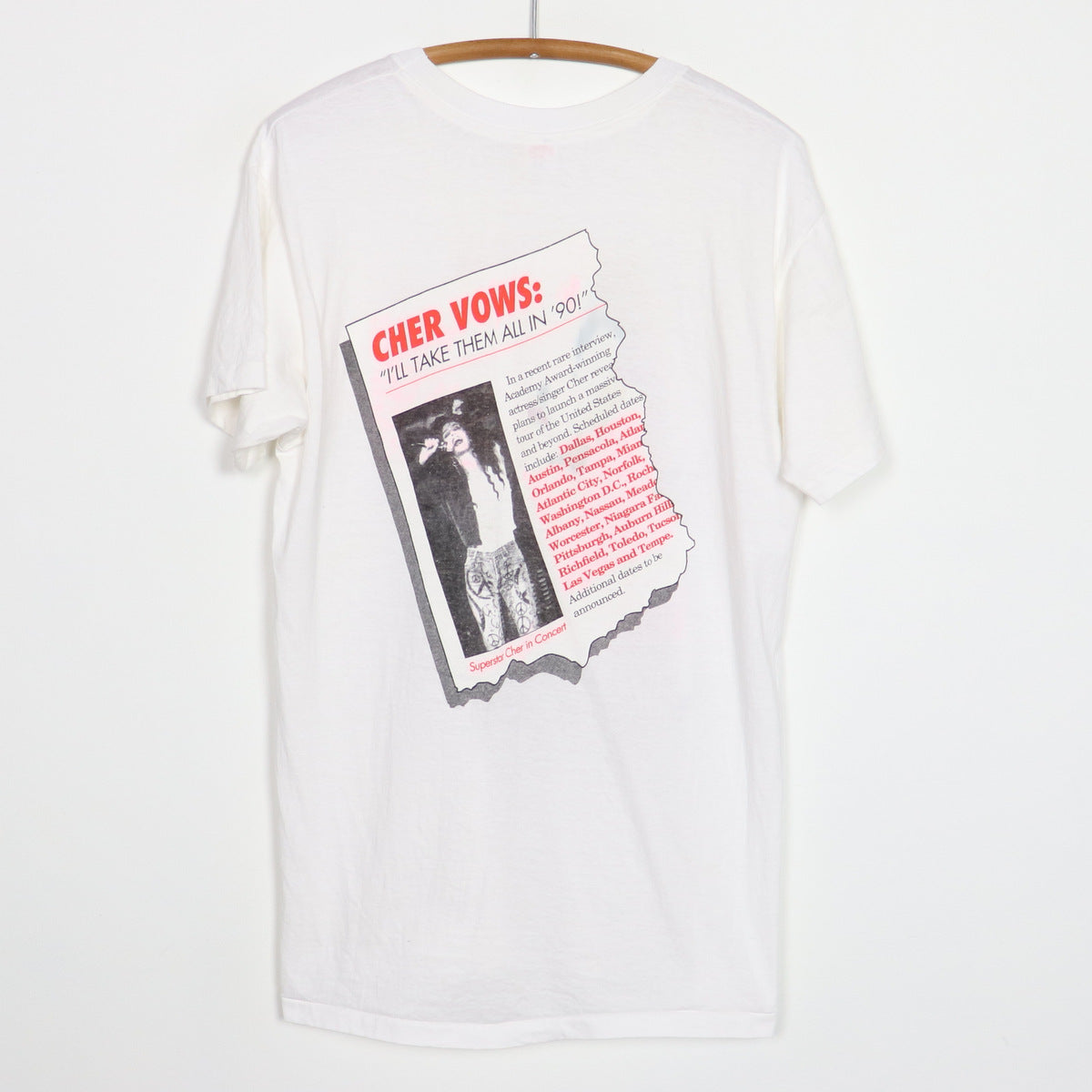 1990 Cher Irrational Enquirer Shirt