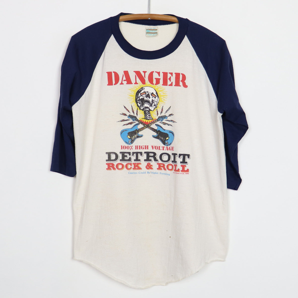 1976 Danger Detroit Rock n Roll Jersey Shirt